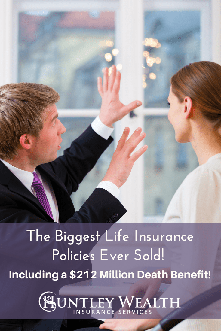 Find out more about some of the biggest life insurance policies ever sold as recounted by some of the best life insurance agents in the business. #lifeinsurance #huntleywealth