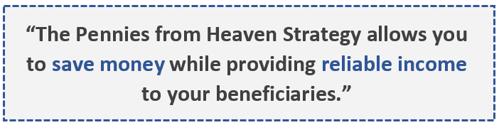 pennies from heaven life insurance strategy