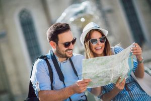 couple traveling with travel insurance